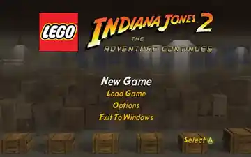 Lego Indiana Jones 2 The Adventure Continues (USA) screen shot title